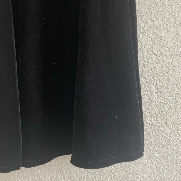 Don’t Ask Why | black spaghetti strap swing dress velvet like one size - Picture 5 of 6